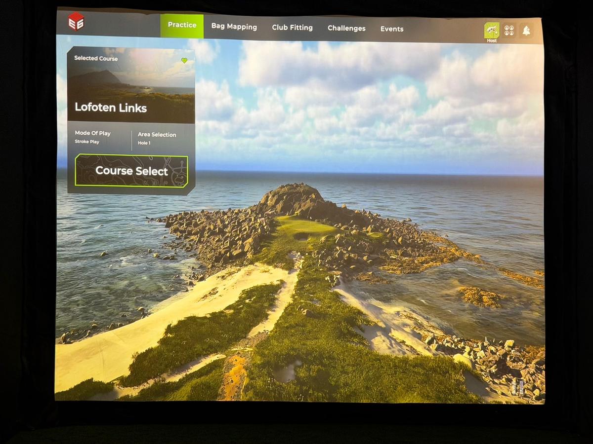 Software E6 Connect Lofoten Links simulador golf